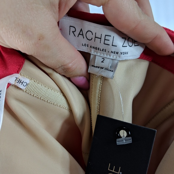 RACHEL ZOE Nico strapless draped gown pink 1062 - Picture 7 of 8